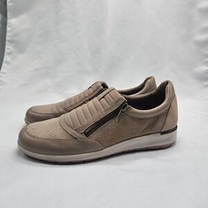 Walking Cradles Orion Walking Low Sneaker Shoe-Slate Beige‎ Leather-Women 7.5 M